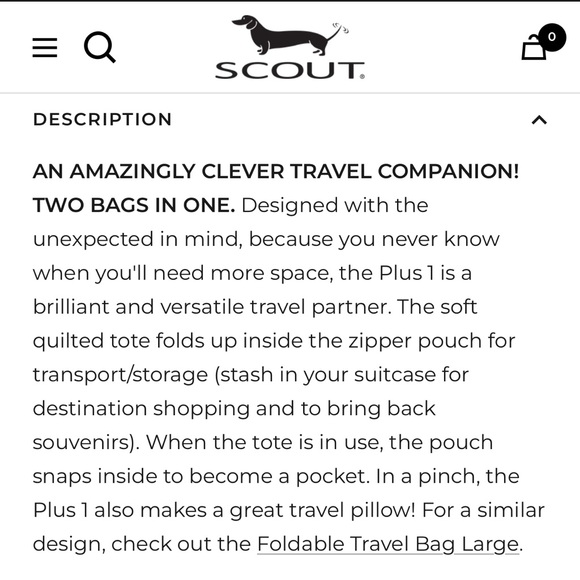 Scout Plus 1 Tote NWT in Coastal Rica - Picture 3 of 4